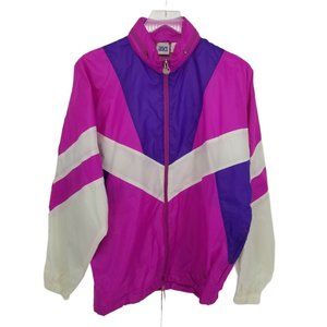 Vintage Asics Windbreaker Jacket Womens Full Zip L